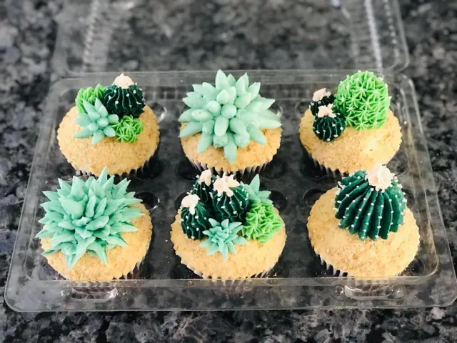 Cupcakes de suculentas