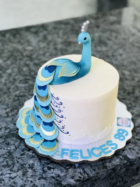 Pastel de pavorreal
